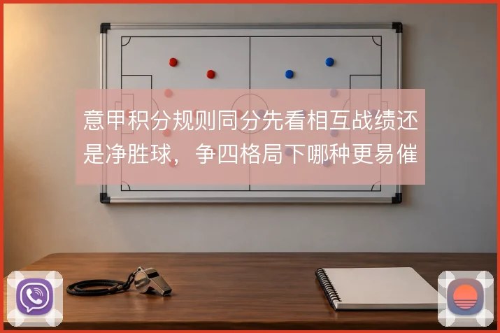 意甲积分规则同分先看相互战绩还是净胜球，争四格局下哪种更易催生保守